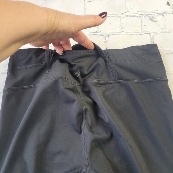 Athleta black 21” leggings workout yoga mesh size S - Picture 7 of 8